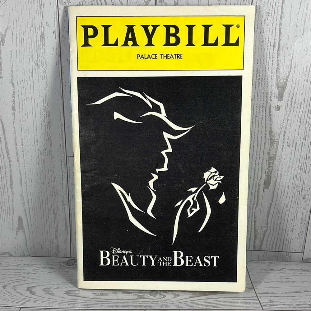 Vintage 1996 Disney’s Beauty and the Beast Playbill for the Palace Theatre